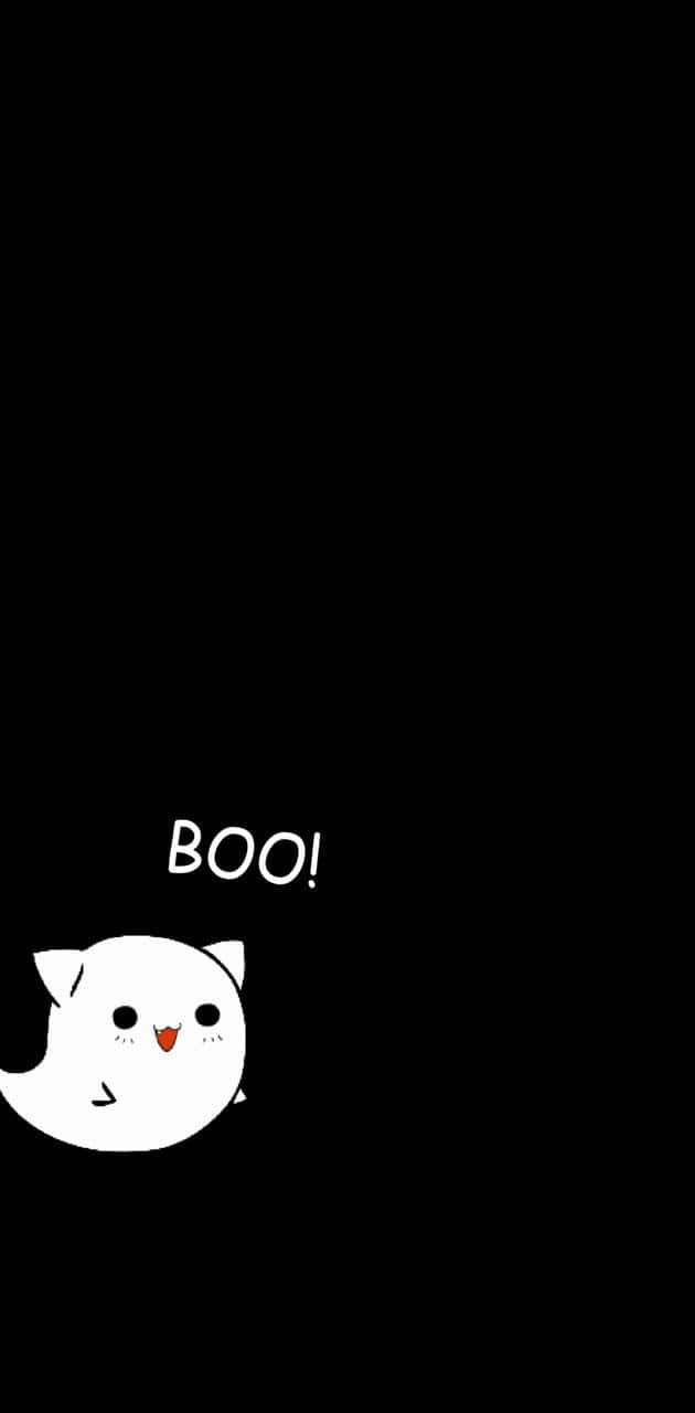 Adorable Cartoon Ghost Looking For Friendship Wallpaper