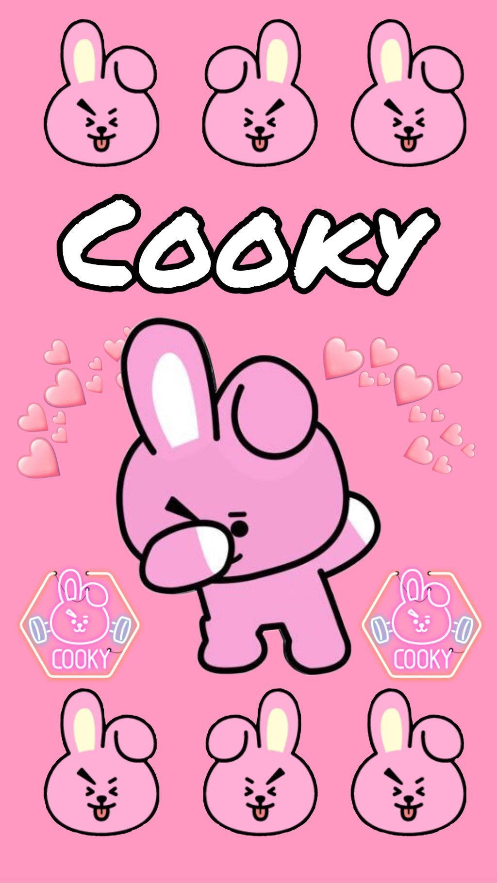 Download free Adorable Cooky Bt21 In A Dab Pose Wallpaper - MrWallpaper.com