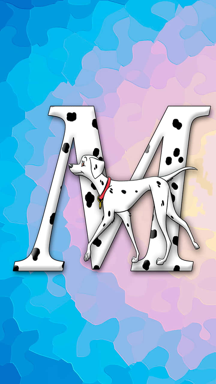 Adorable Illustration Of The Letter 'm' In Vibrant Colors. Wallpaper