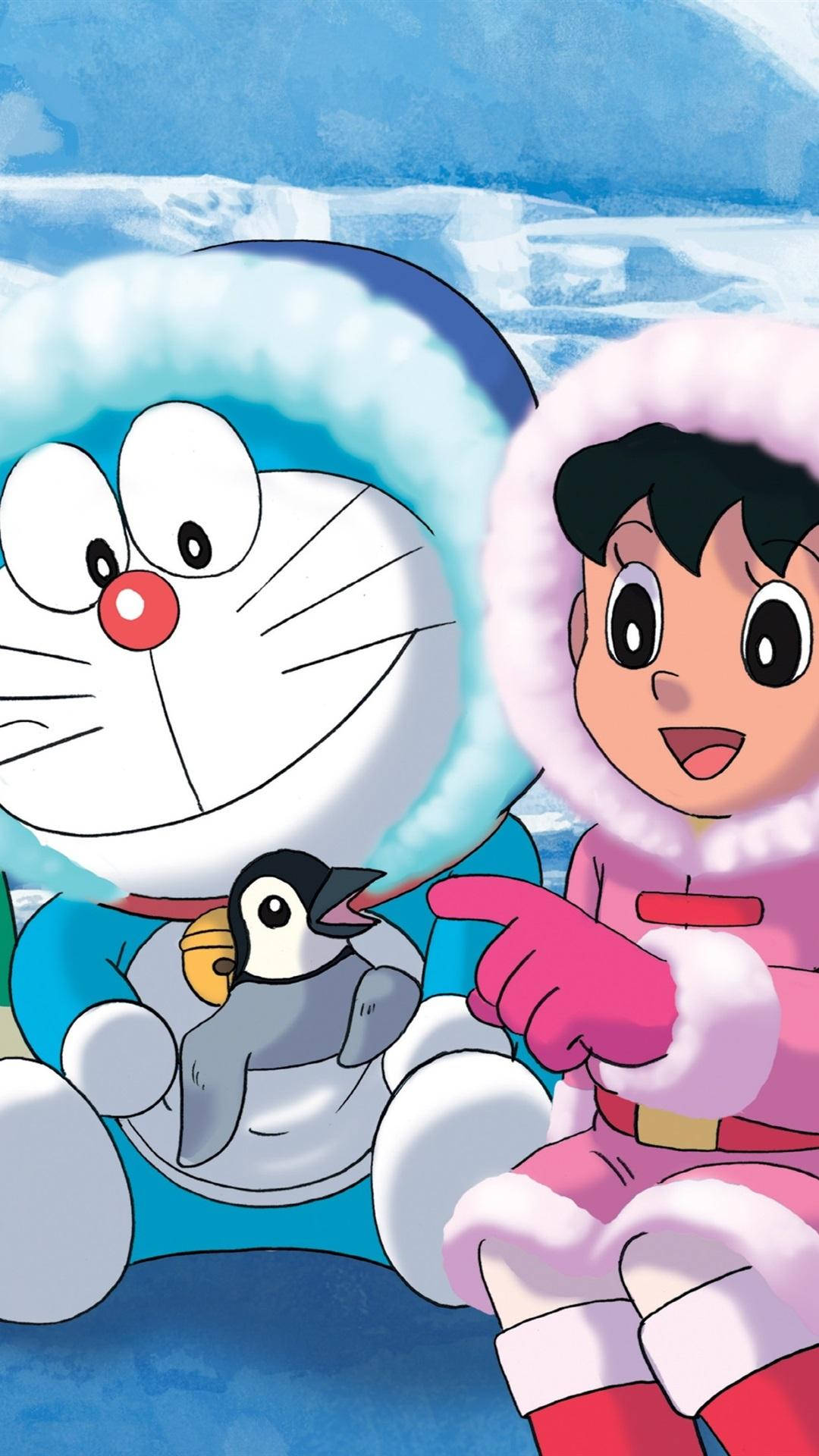 Download free Adorable Shizuka And Doraemon Iphone Wallpaper -  MrWallpaper.com