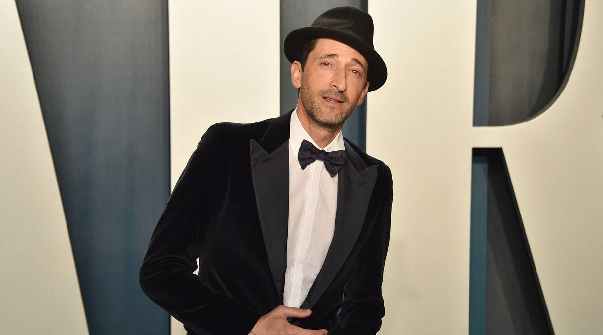 Adrien Brody Wearing Fedora Hat Wallpaper