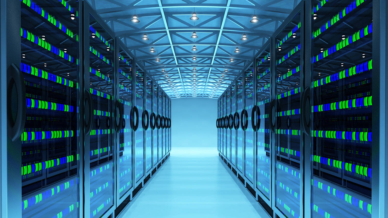 Advanced Technology In Modern Data Center Wallpaper