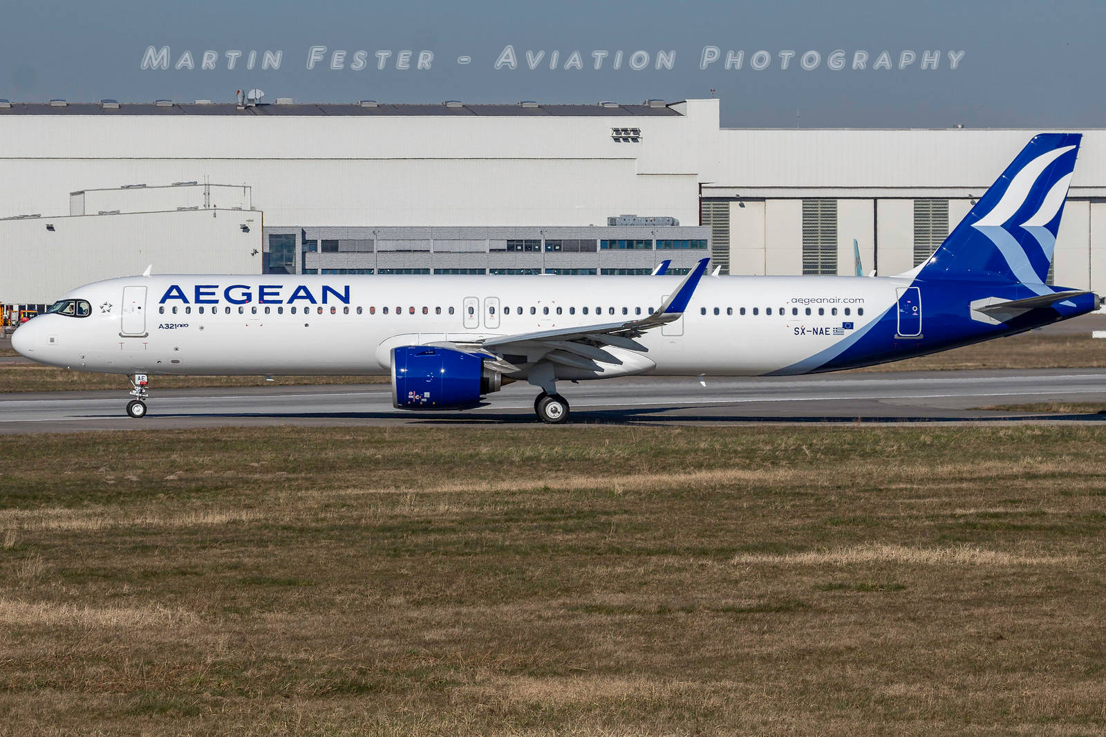 Aegean Airlines Flag Carrier A321-271nx Plane Wallpaper