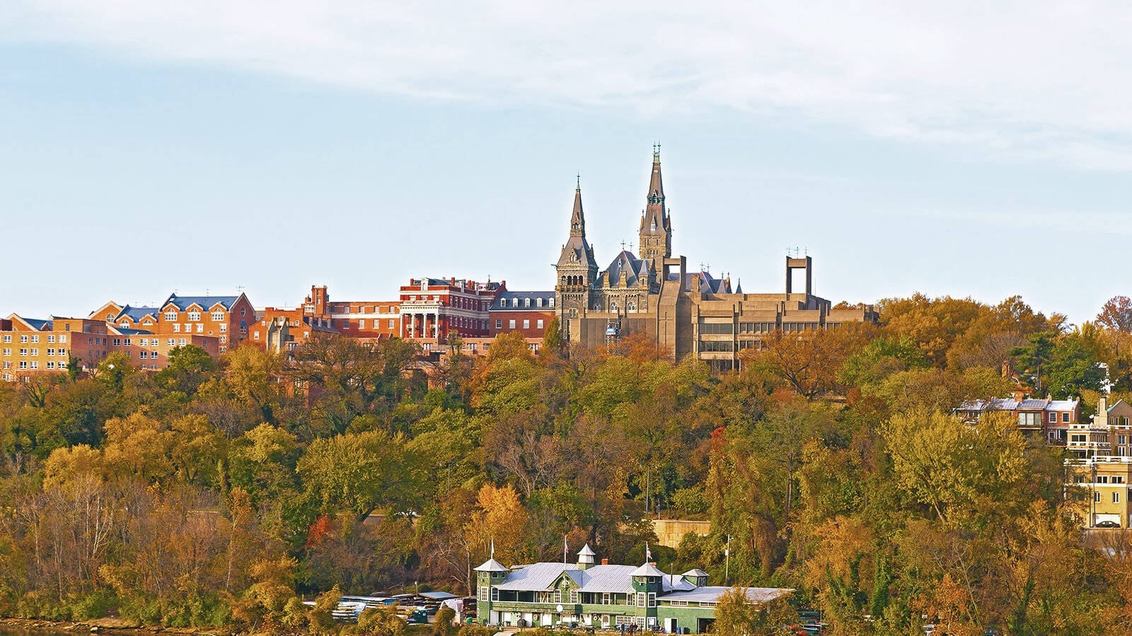 Aerial Georgetown University Shot Wallpaper