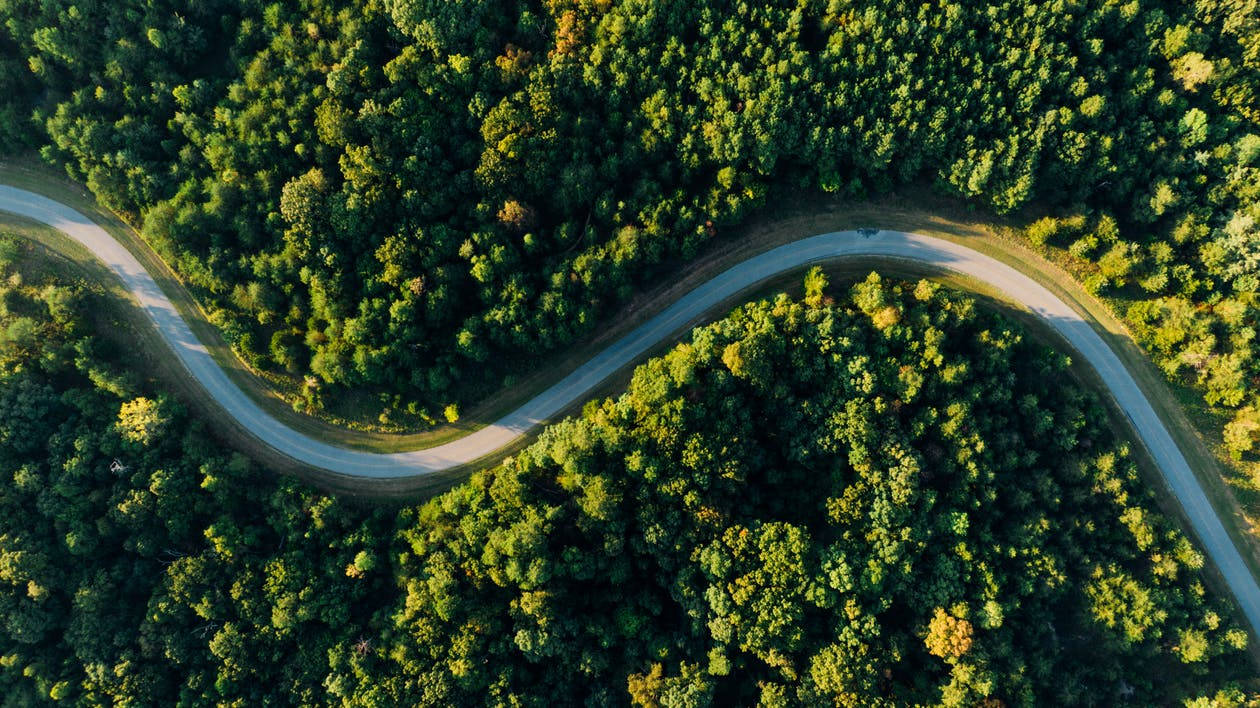 Aerial Photo Of Road Facebook Cover Wallpaper
