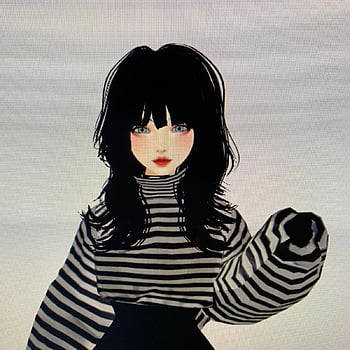 Aesthetic Anime Blushing Emo Girl Wallpaper