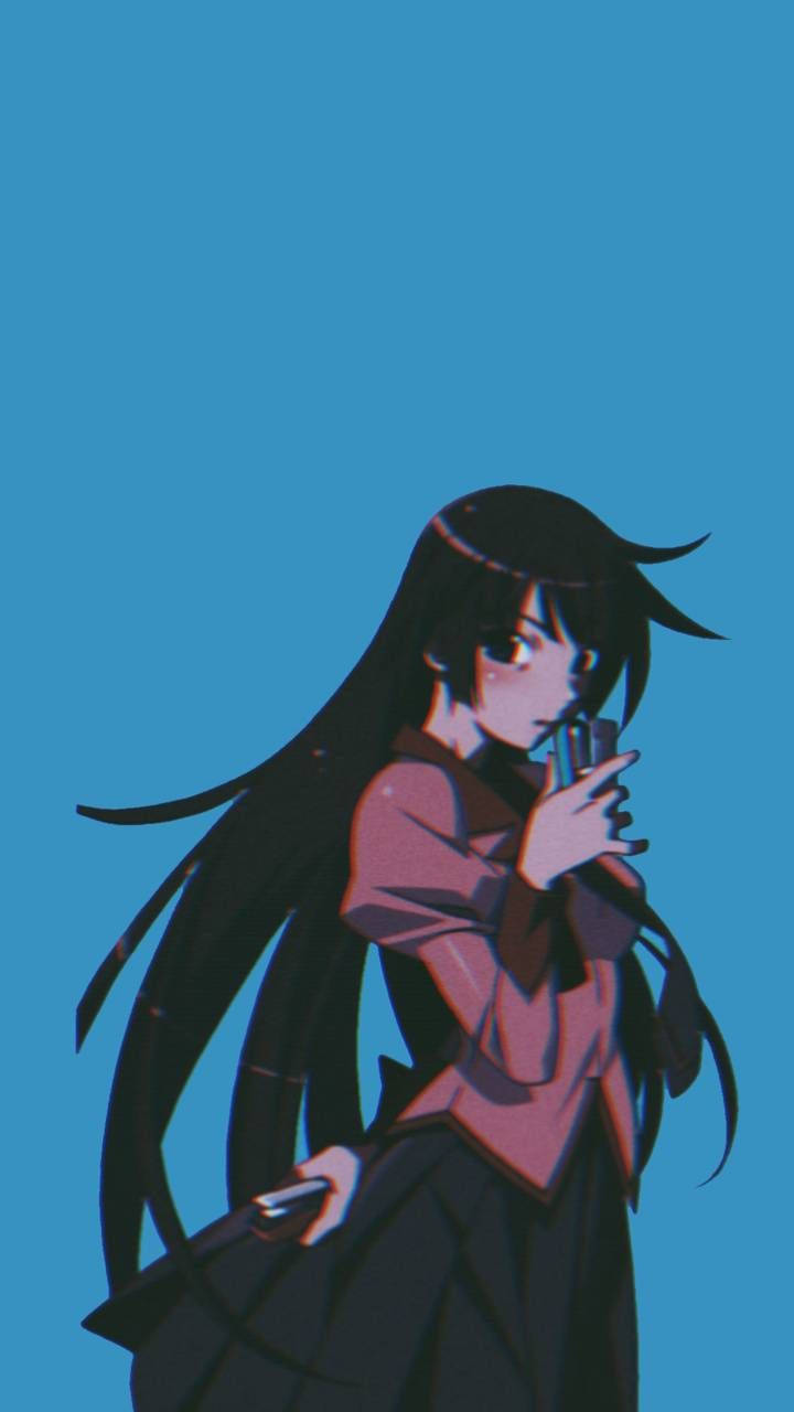 Aesthetic Anime Long-haired Girl Wallpaper