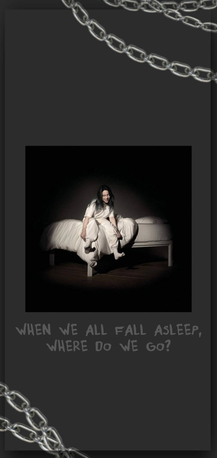 Aesthetic Billie Eilish Album Cover Chains Wallpaper