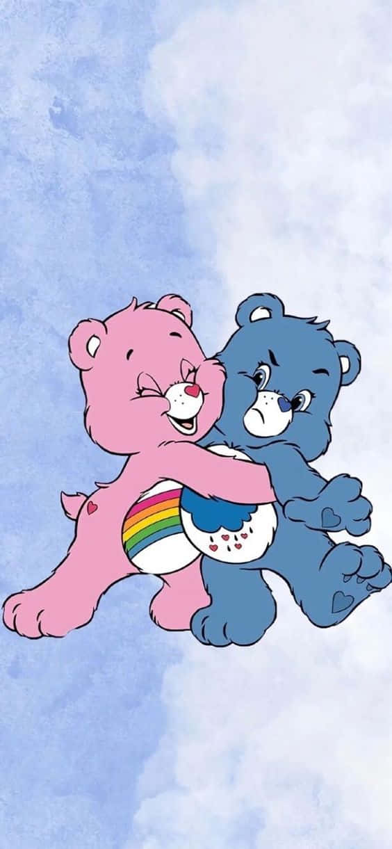 Aesthetic Care Bear Cheer Bear Grumpy Bear Hug Wallpaper