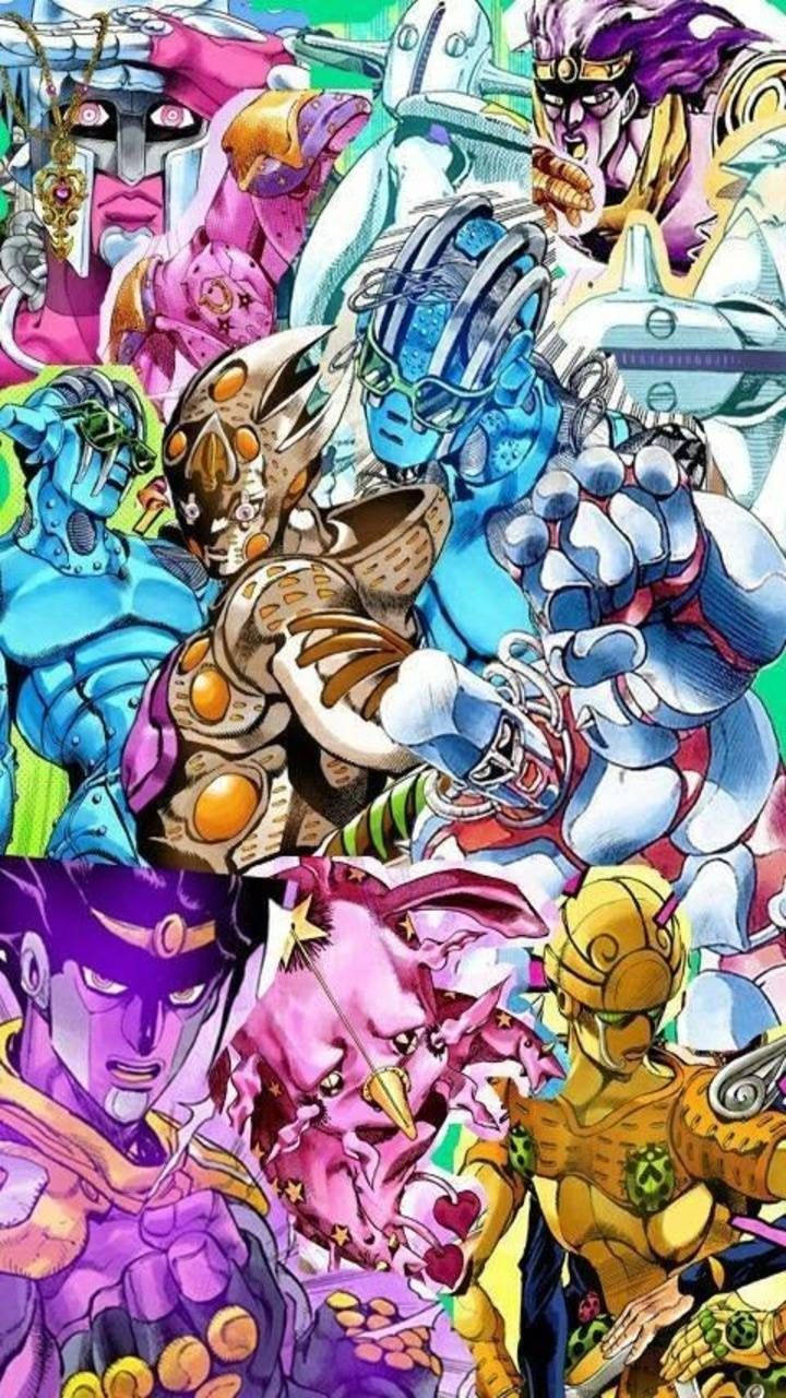 Aesthetic Collage Jojo Iphone Wallpaper