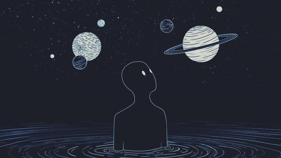 Aesthetic Computer 4k Many Planets Wallpaper