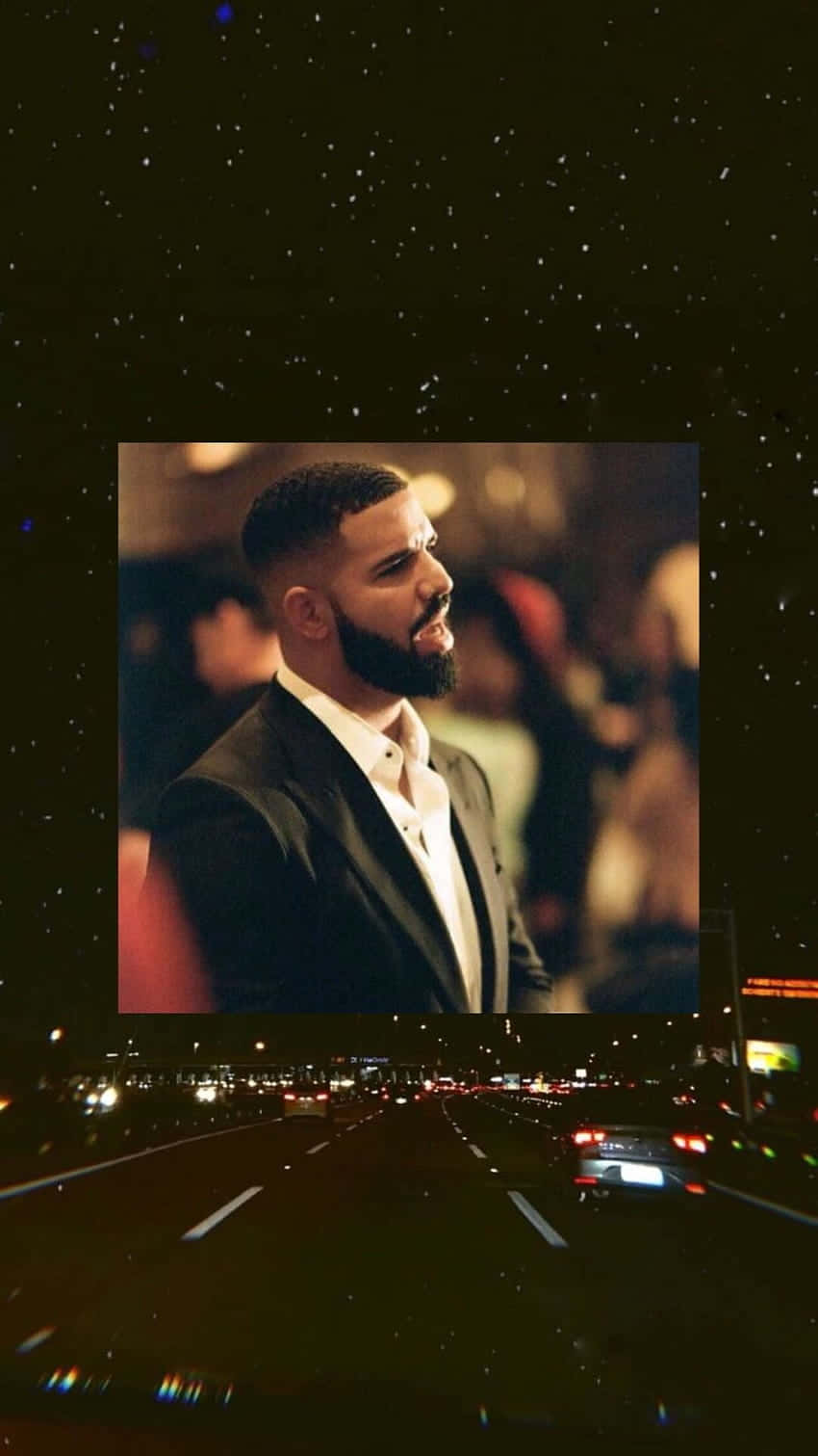 Aesthetic Drake Looking Introspective Wallpaper