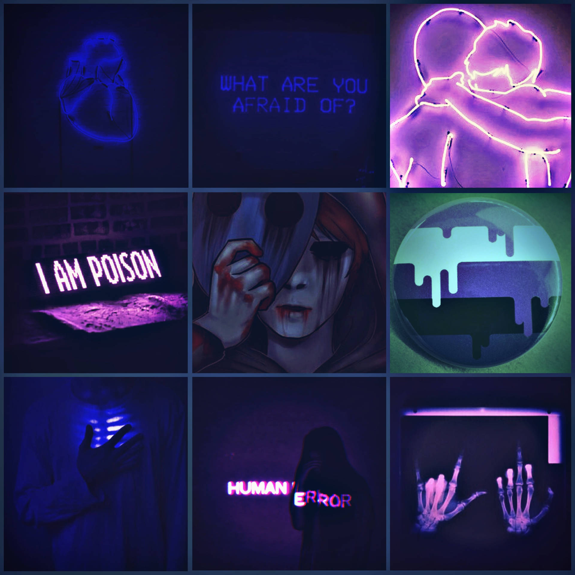 Download free Aesthetic Eyeless Jack Collage Wallpaper - MrWallpaper.com