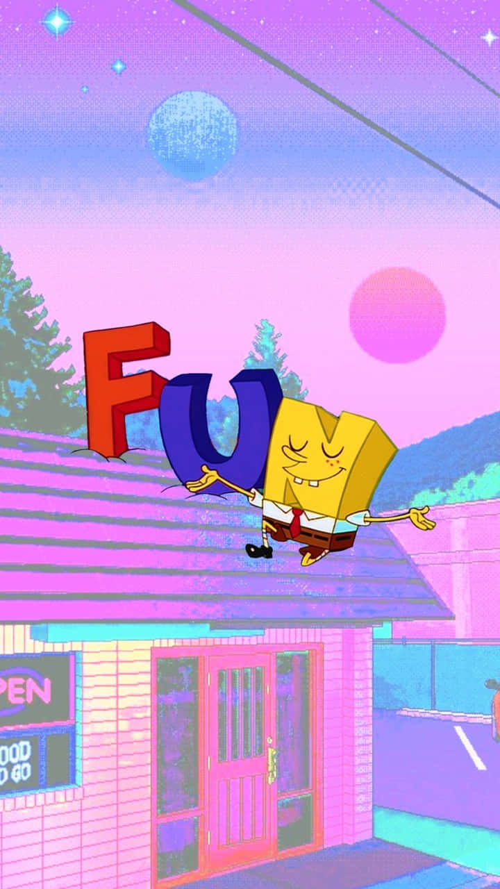 Aesthetic Funny Phone Spongebob Wallpaper