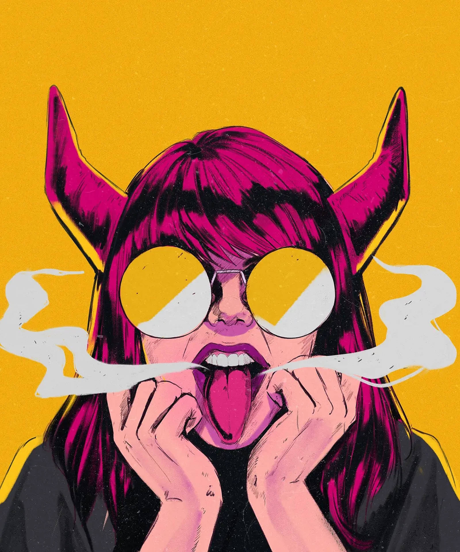 Download free Aesthetic Girl Smoking Wallpaper - MrWallpaper.com