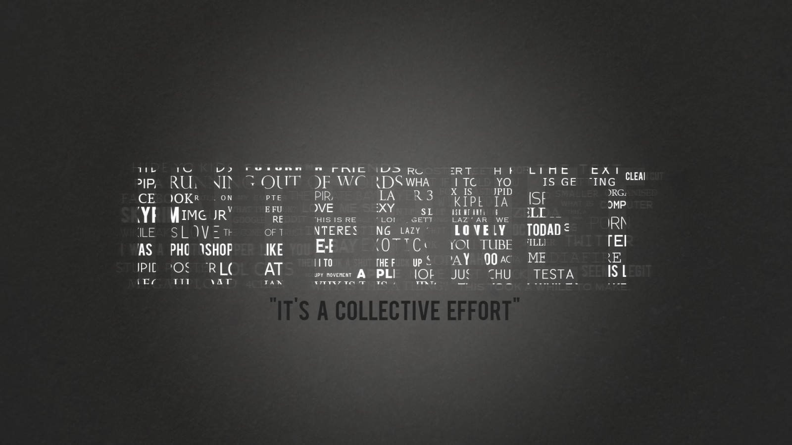 Aesthetic Internet Typography Wallpaper