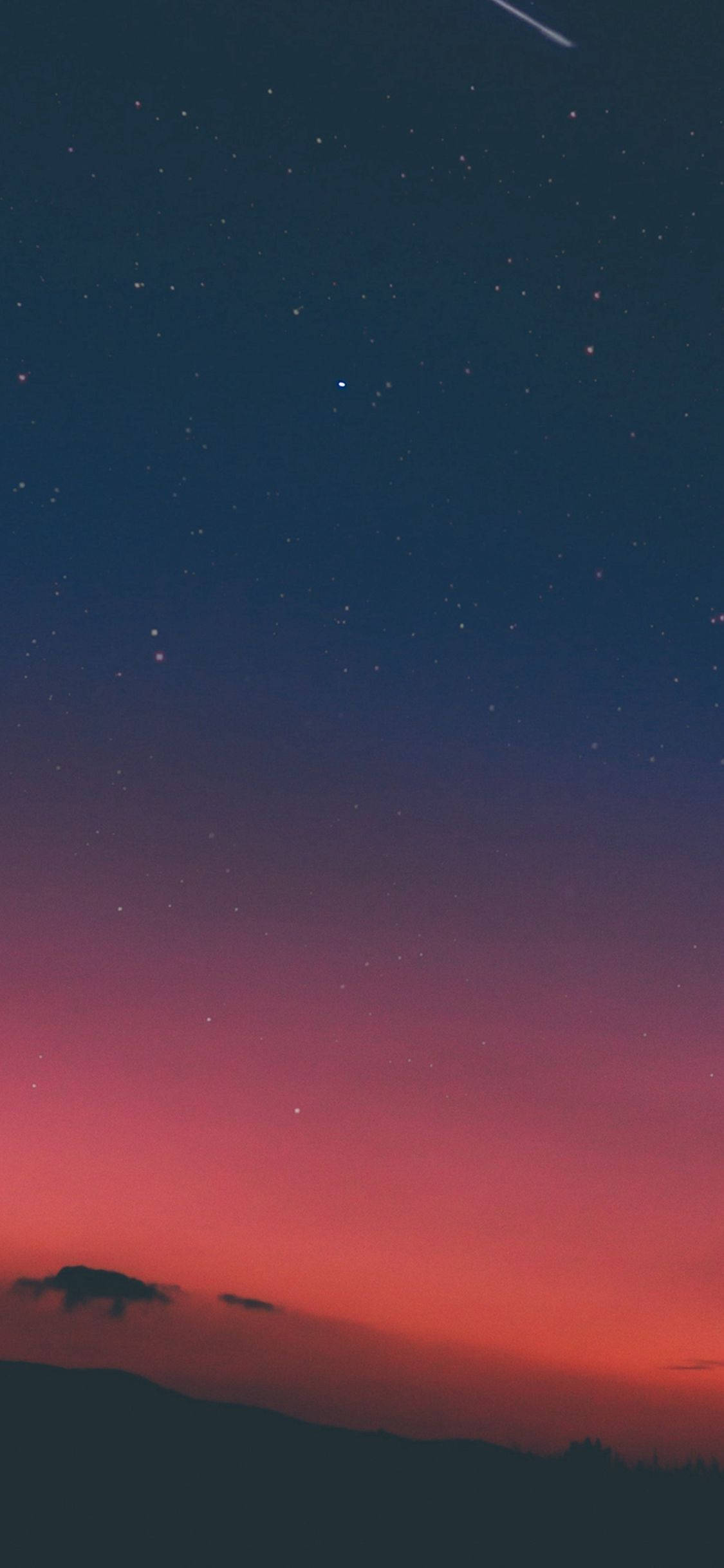 Aesthetic Iphone X Night Sky Sunset Wallpaper