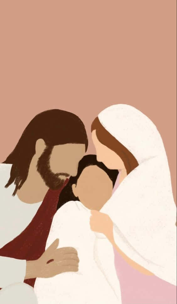 Aesthetic Jesus Illuminating Love And Compassion Wallpaper