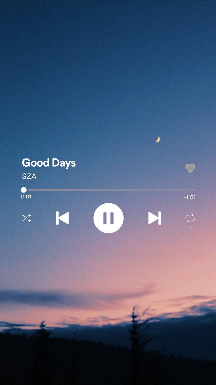 Aesthetic Music Good Days By Sza Wallpaper