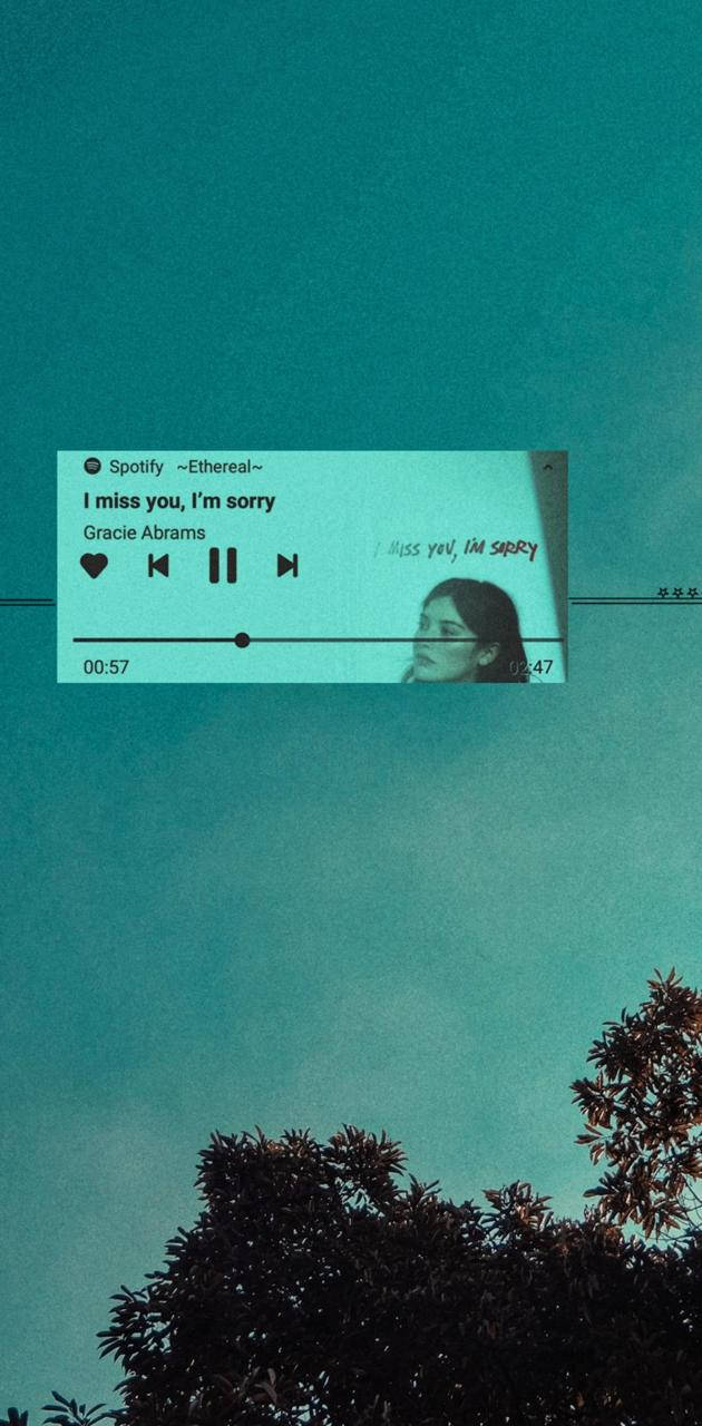 Aesthetic Music Of I Miss You, I'm Sorry Wallpaper