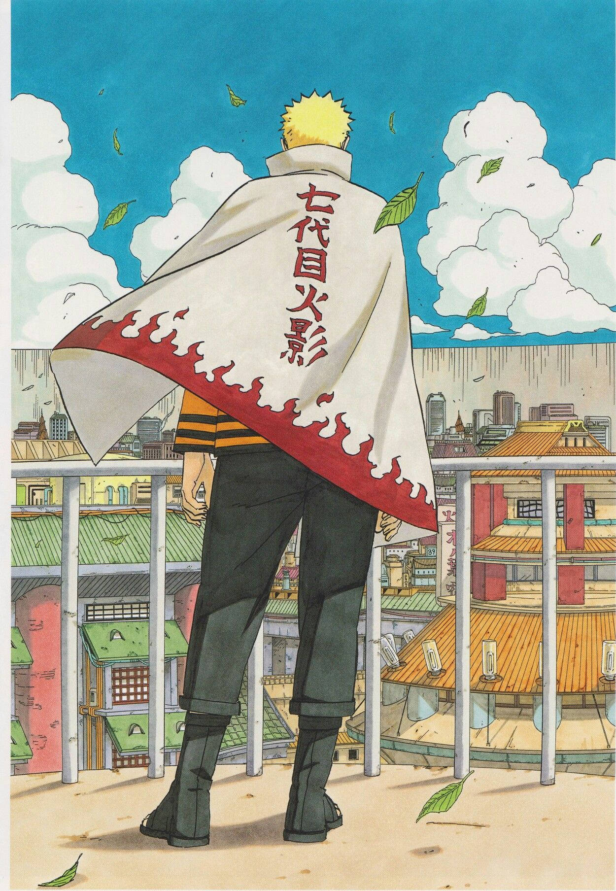 Aesthetic Naruto Hokage In Konoha Wallpaper