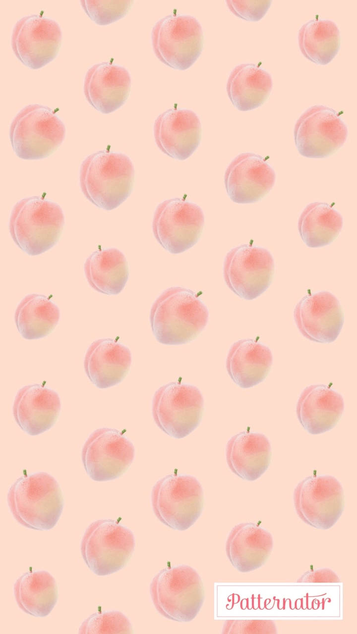 Aesthetic Peach Pink Pattern Wallpaper