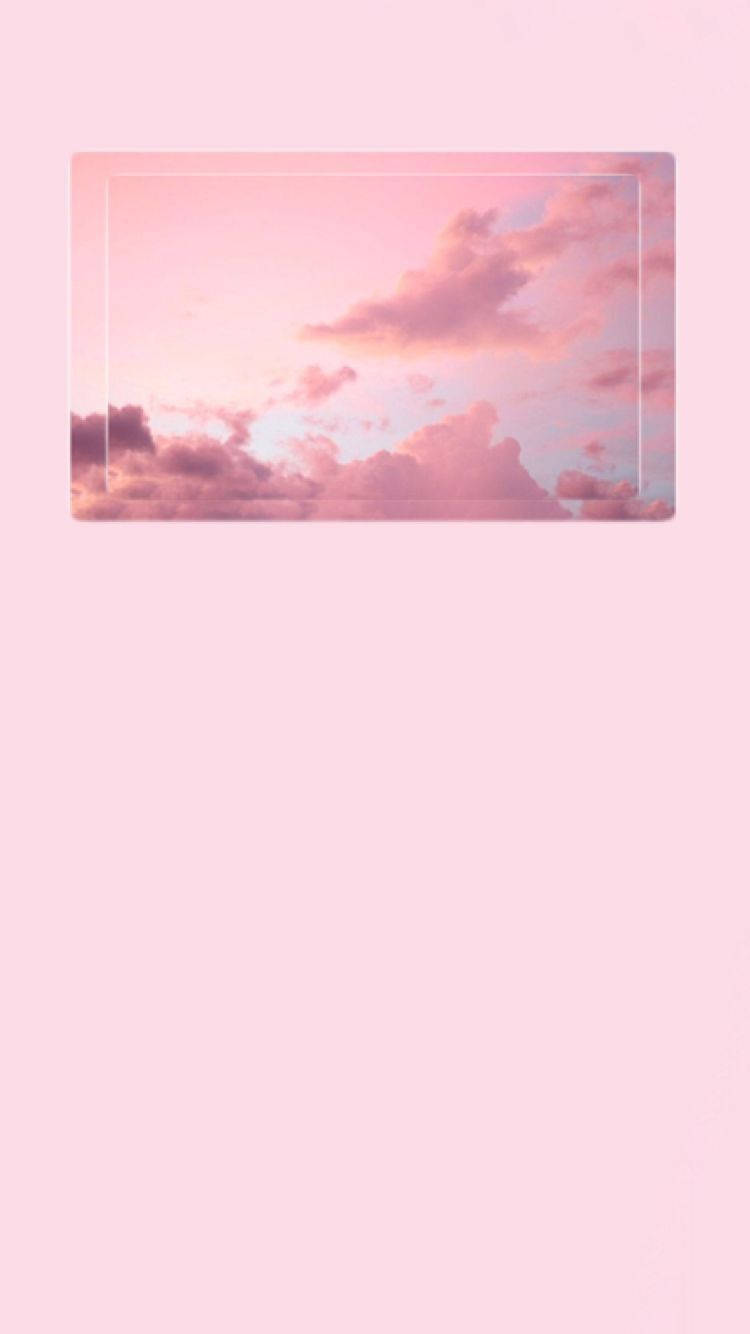 Aesthetic Pink Clouds Frame Wallpaper