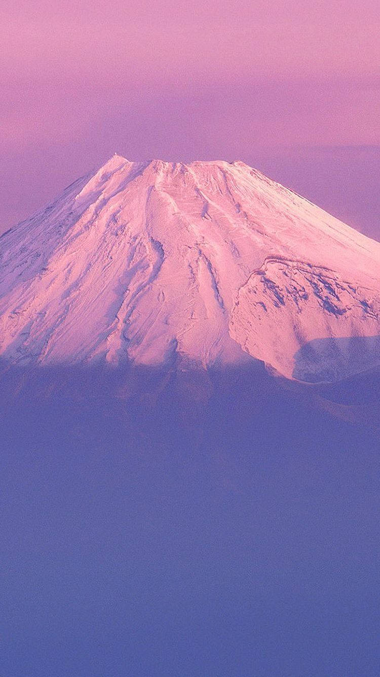 Aesthetic Pink Iphone Mount Fuji Wallpaper