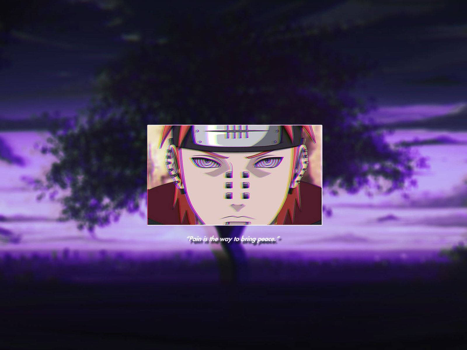 Aesthetic Purple Naruto Pain Wallpaper