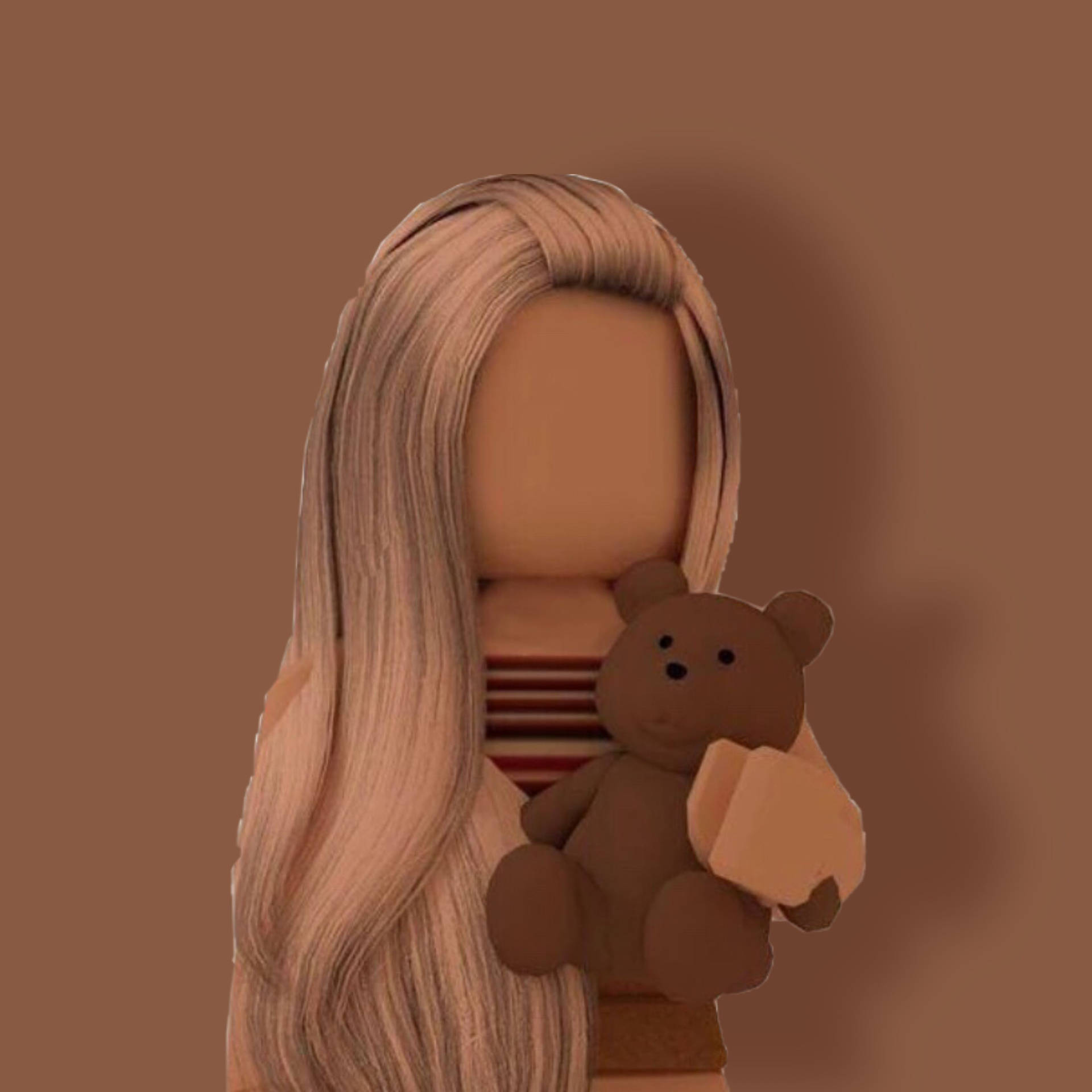 Download free Aesthetic Roblox Girl With Brown Teddy Bear Wallpaper -  MrWallpaper.com