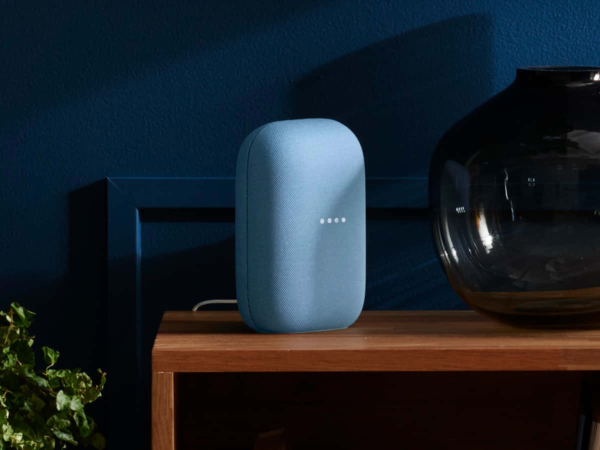 Aesthetic Sky Blue Google Nest Speaker Wallpaper