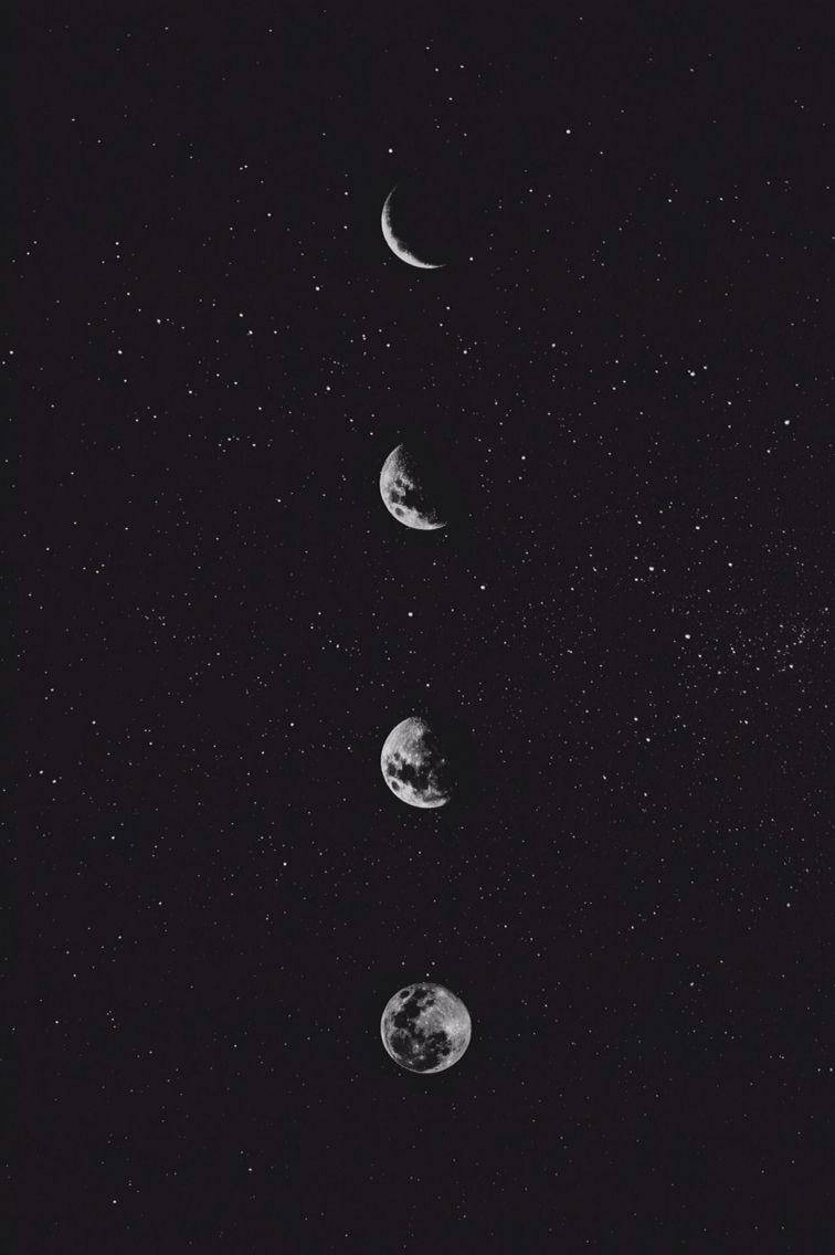Aesthetic Tumblr Moon Phases Wallpaper