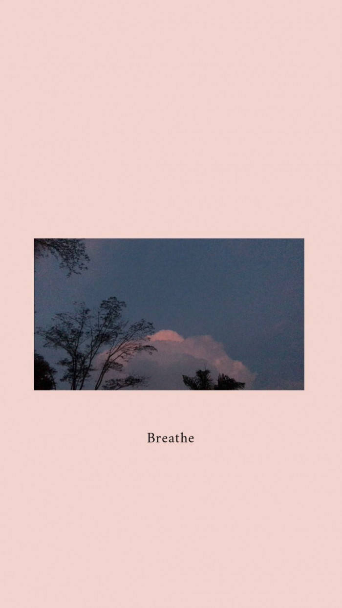 Aesthetic Tumblr Quotes Breathe Wallpaper