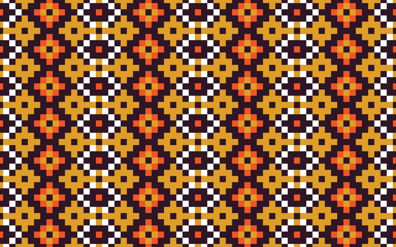African Print Geometric Pattern Wallpaper