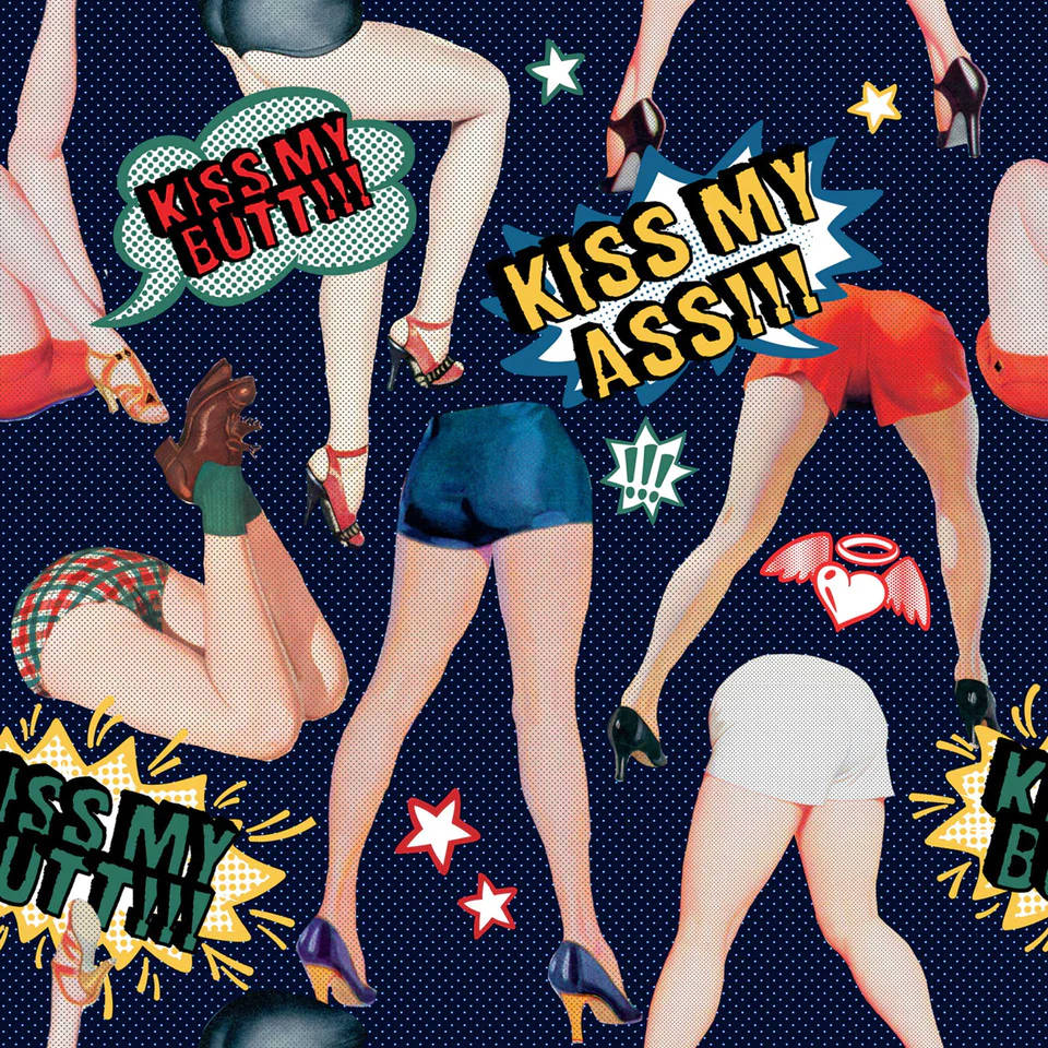 Aggressive Girl Ass Artwork Wallpaper