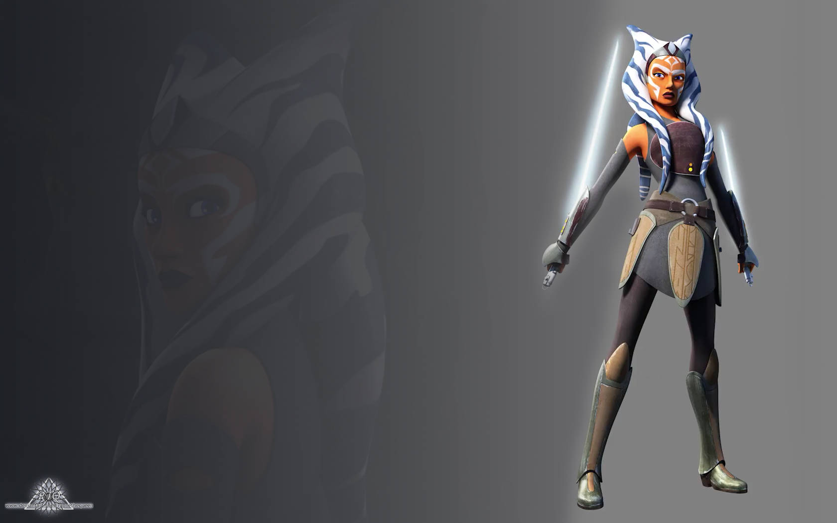 Ahsoka Tano Silhouette Wallpaper