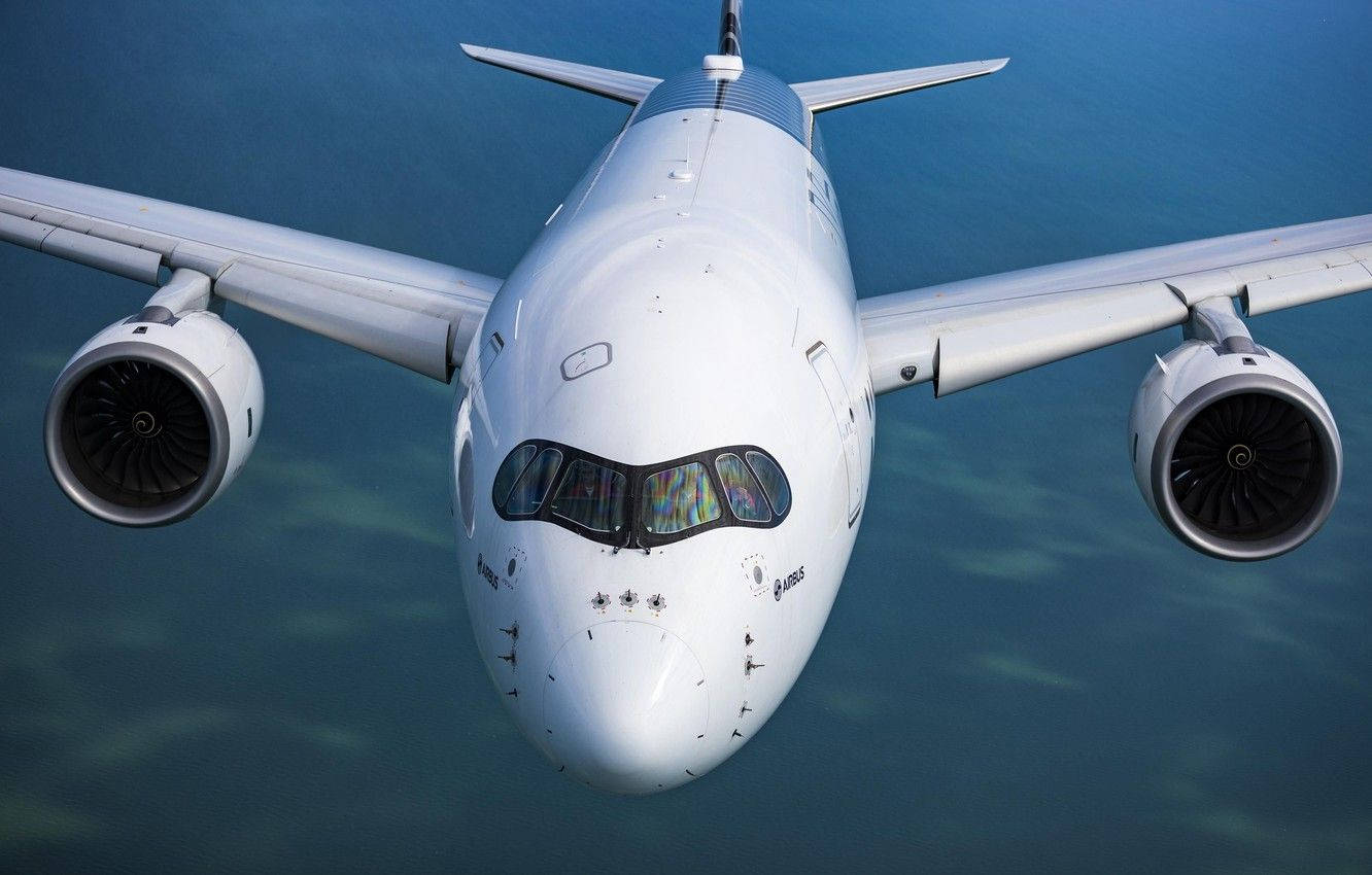 Air France Airbus A350-900 Front Angle Shot Wallpaper