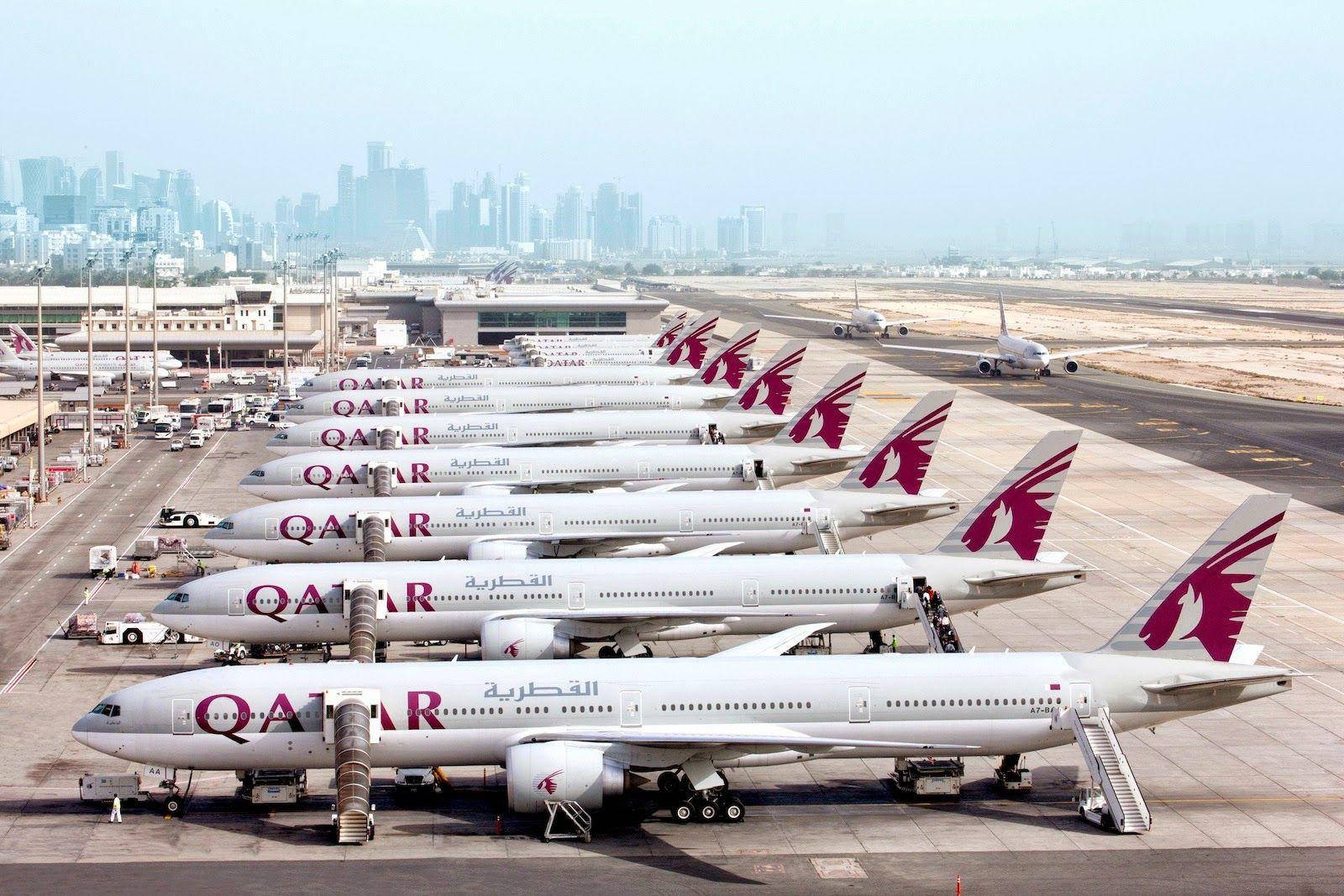 Aircrafts Of Qatar Airways Wallpaper