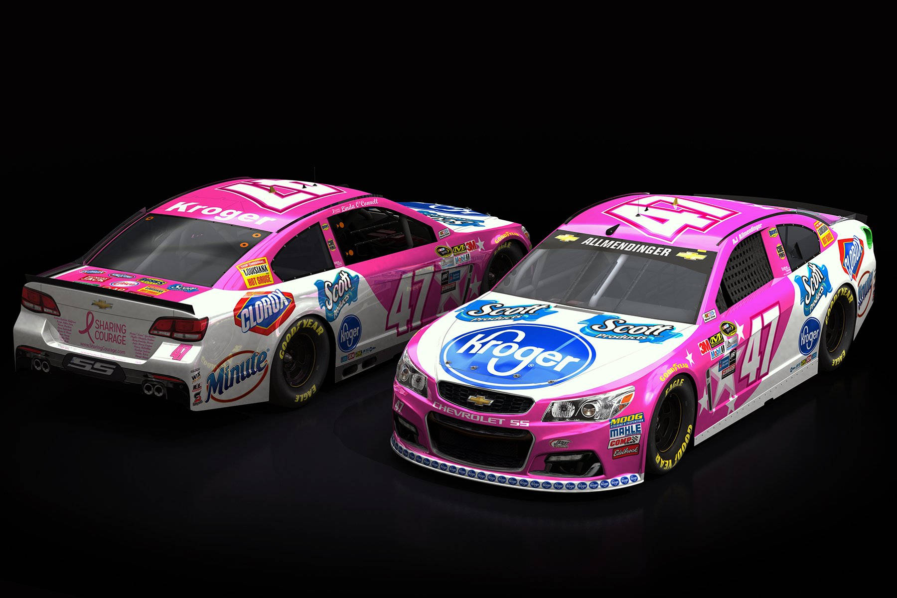 Aj Allmendinger Pink White Car Wallpaper