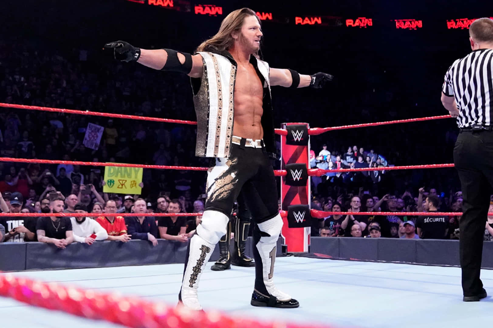 Aj Styles: Powerhouse Of Passion And Performance In Wrestling Wallpaper