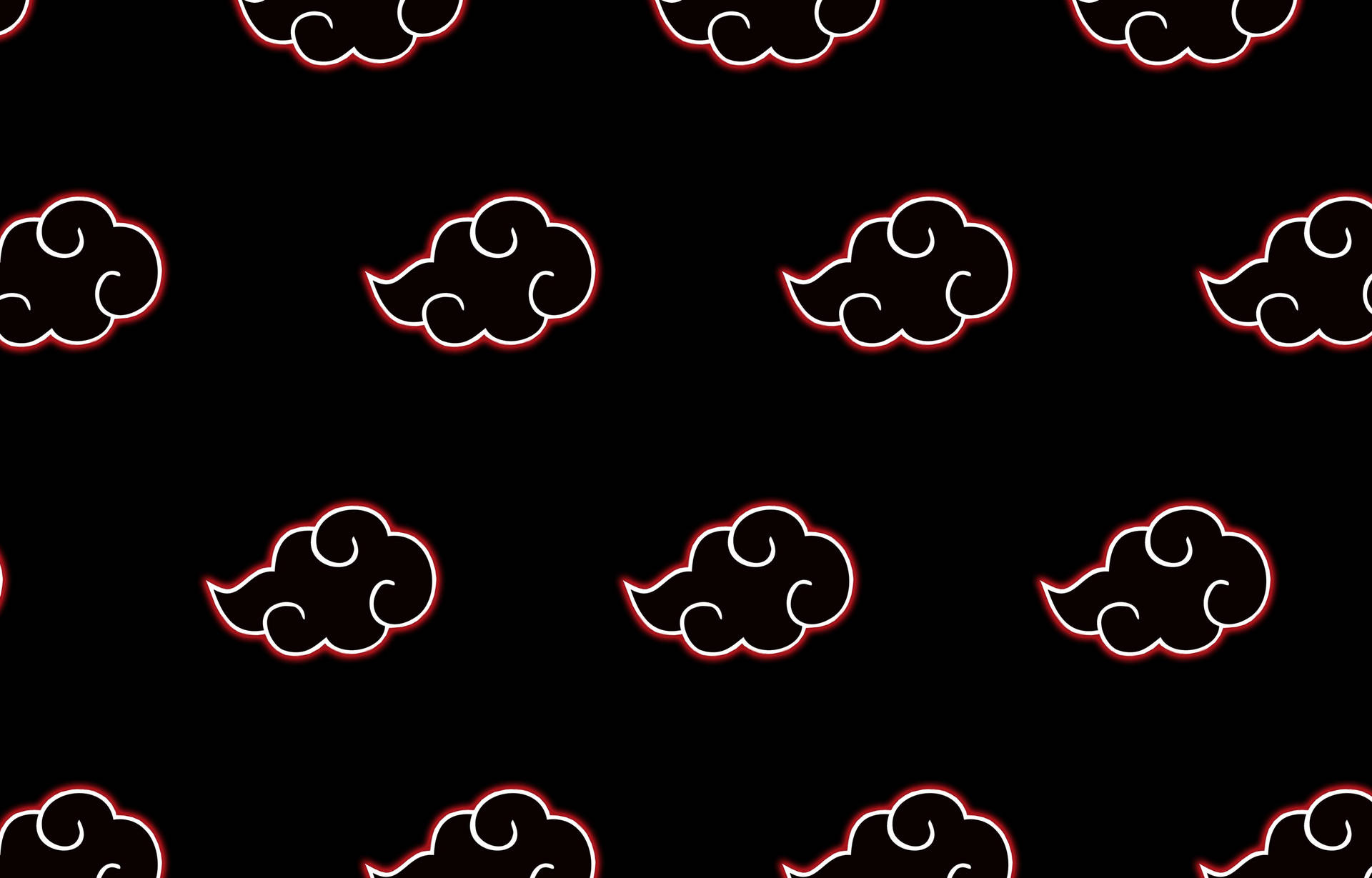Akatsuki Black Clouds Pattern Wallpaper