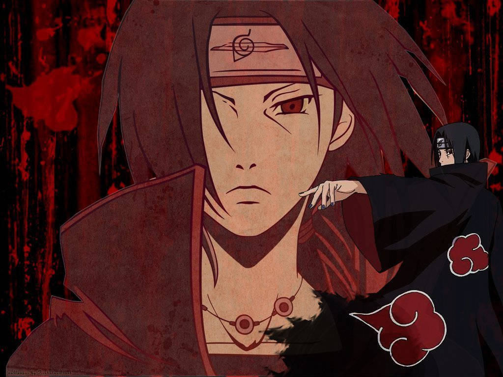 Akatsuki Itachi Close-up And Full Body Wallpaper