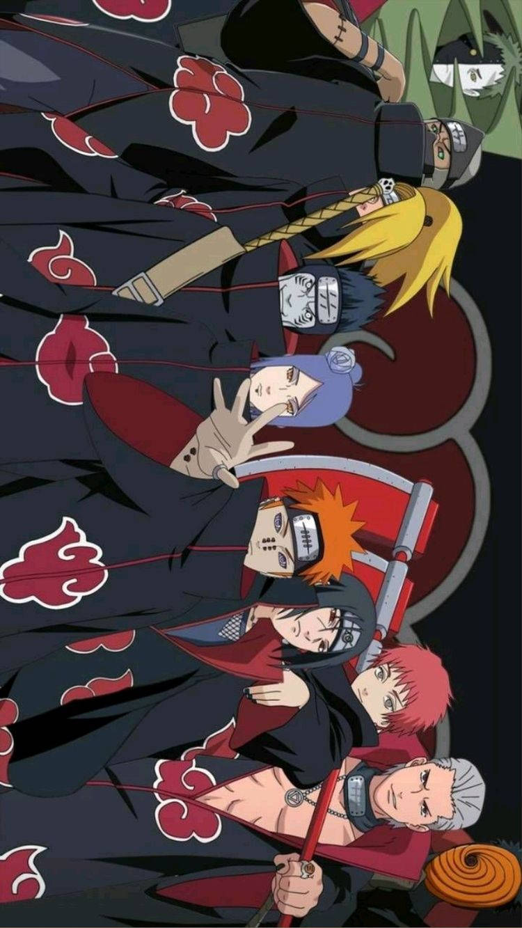 Akatsuki Poster With Itachi And Kisame Wallpaper