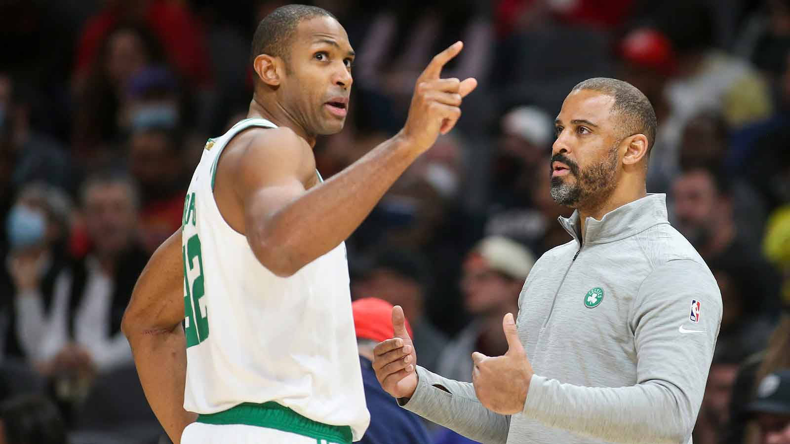 Al Horford Talks With His Coach Wallpaper