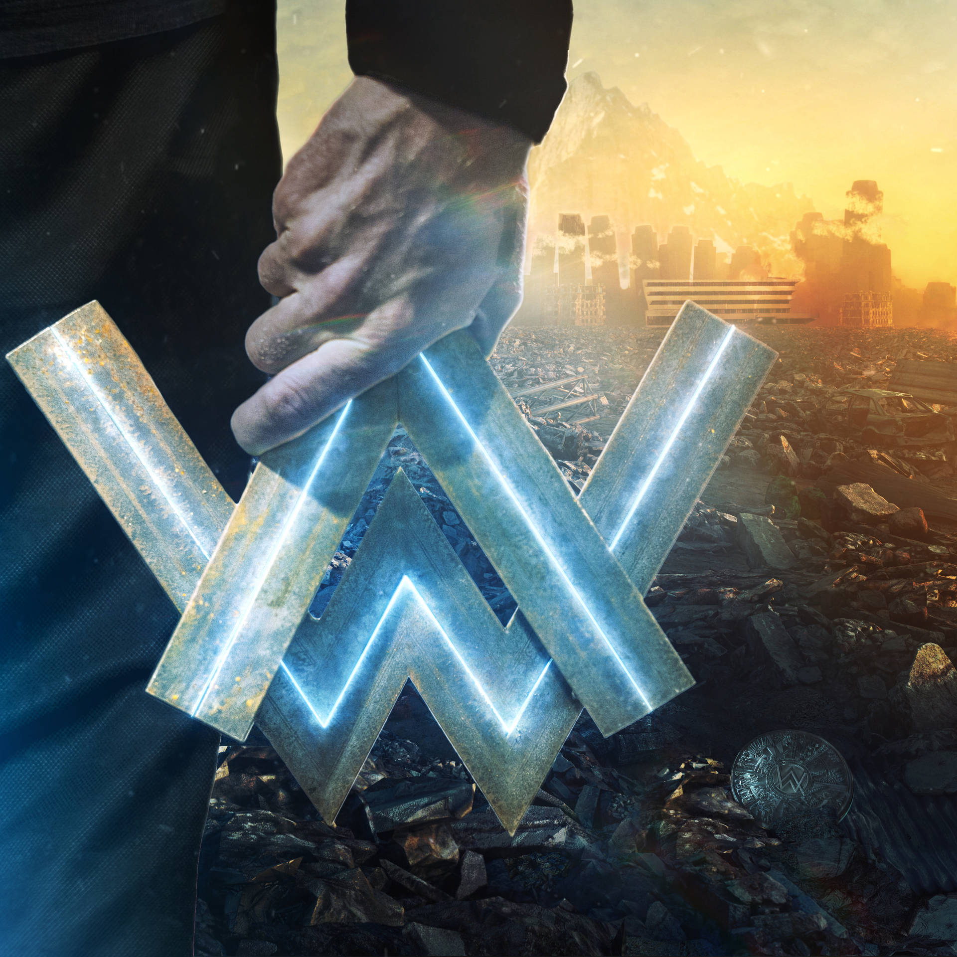 Alan Walker Blue Logo Creative Digital Art Superst by christiancaron54 on  DeviantArt