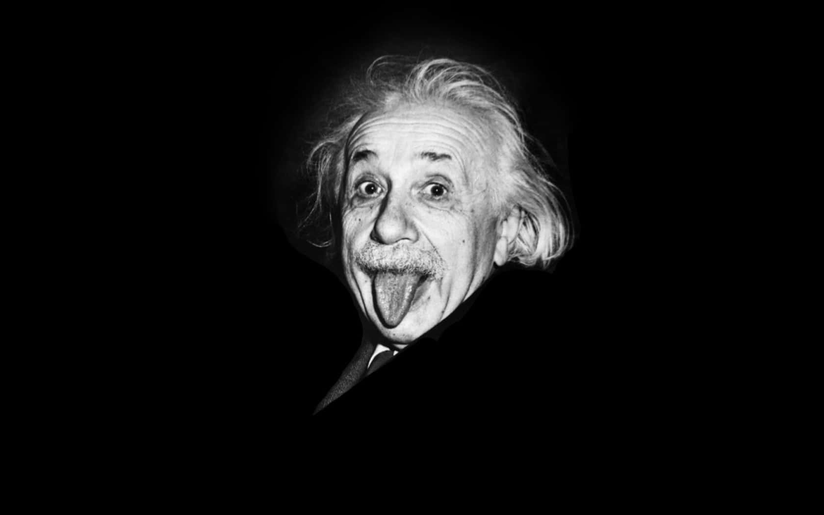 Albert Einstein Tongue Out Wallpaper