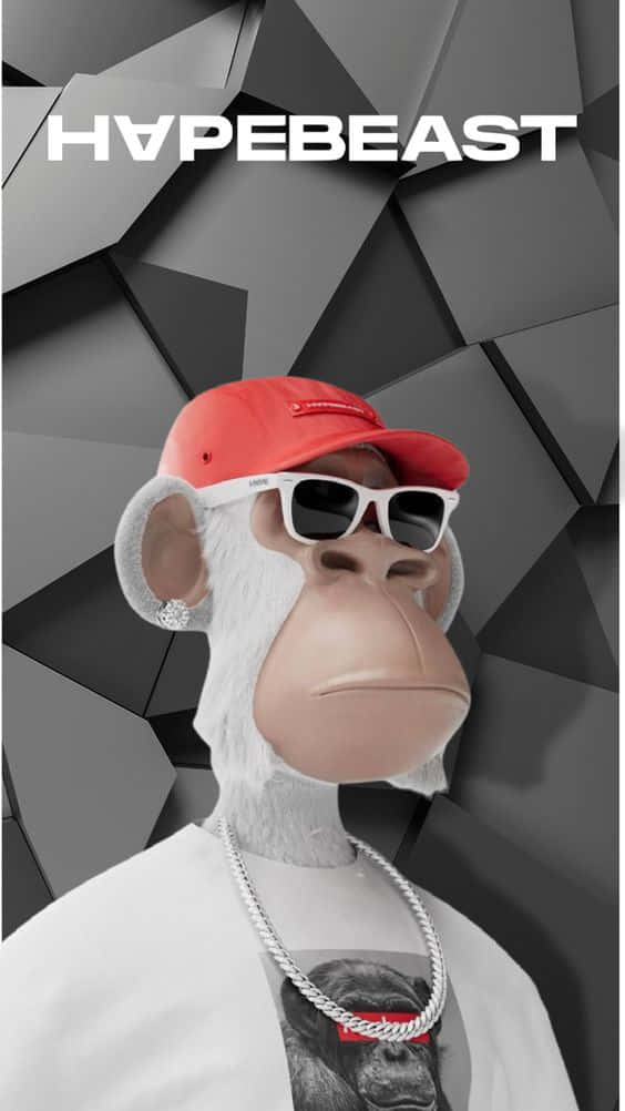 Albino Nft Monkey Wallpaper