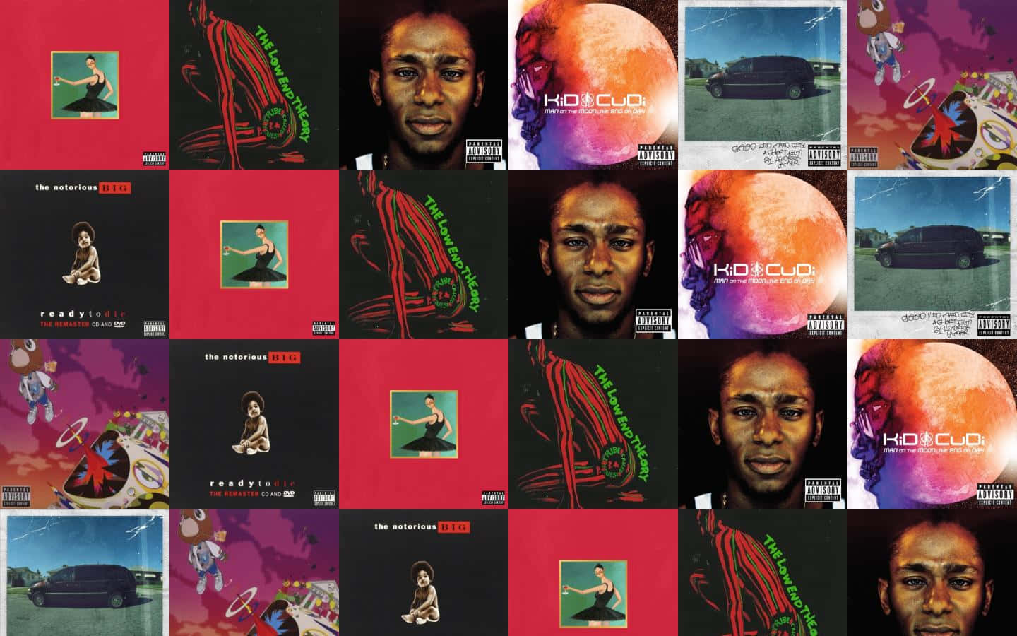 Album Collection Art My Beautiful Dark Twisted Fantasy Wallpaper