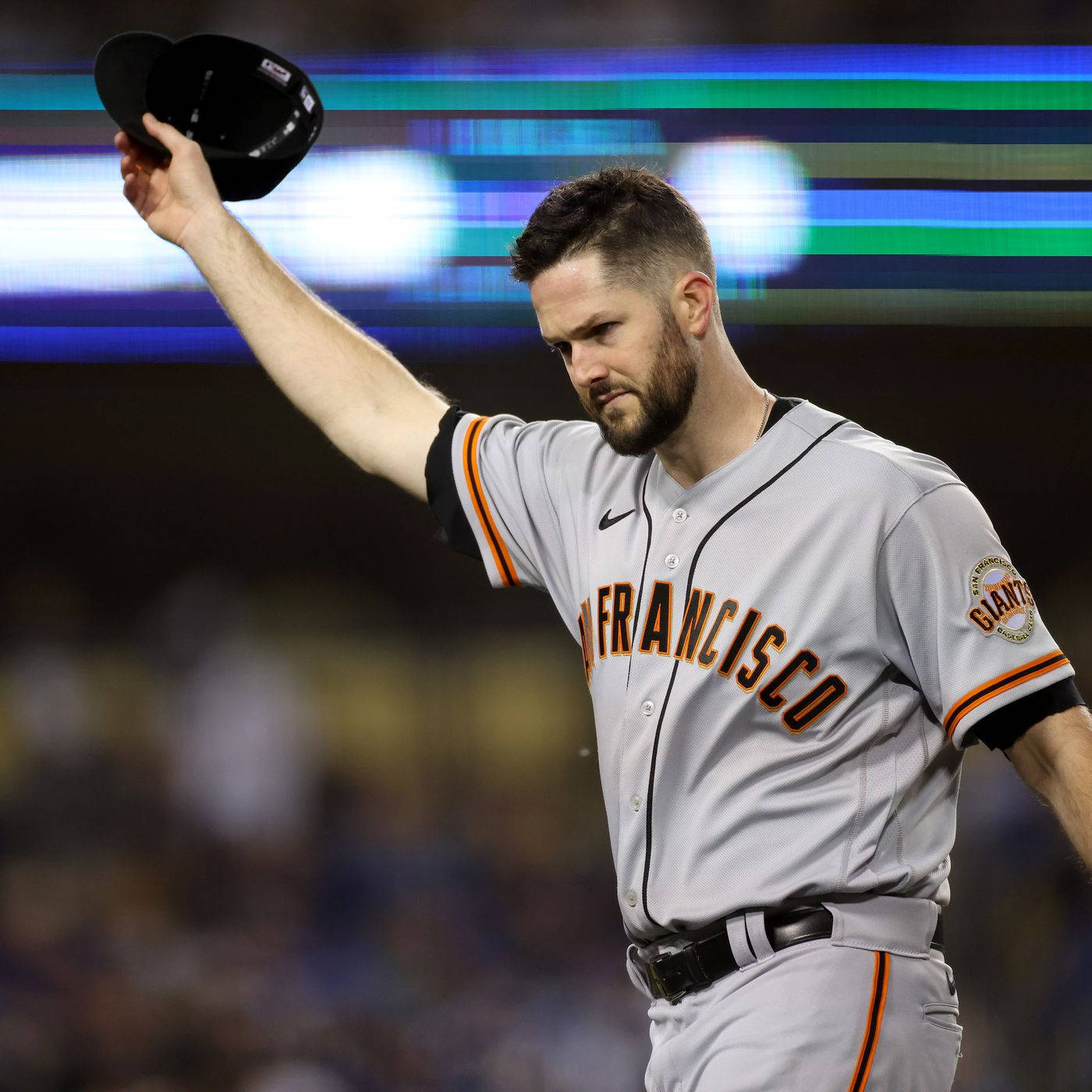 Alex Wood Waving His Baseball Cap Wallpaper