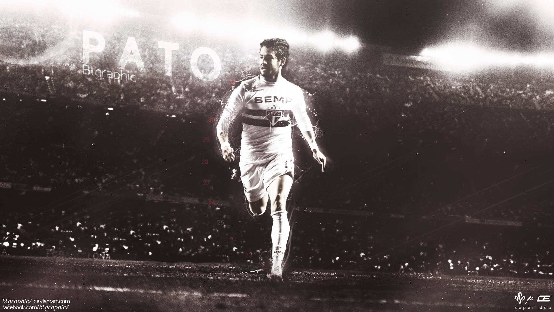 Alexandre Pato In Action For Sao Paulo Fc Wallpaper